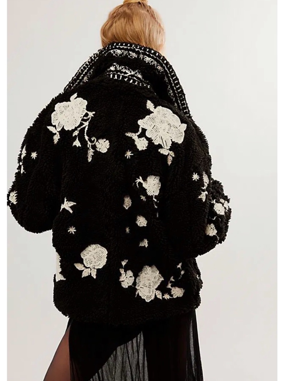 Free People Maya Embroidered Sherpa jacket - Picture 3 of 7